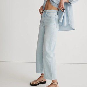 Madewell Perfect Vintage Wide-Leg Crop Jean Ward Wash 26 NJ191